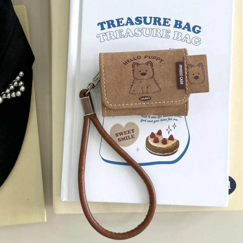 Leather Brown 23 Generation Wireless Bluetooth Headset Protective Cover