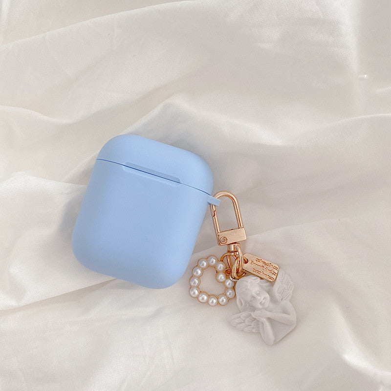 Compatible with Apple, Compatible with Apple , Little Angel Earphone Cover Suitable For Airpods Protective Cover  Personality Creative Female Tide Soft Shell Silicone