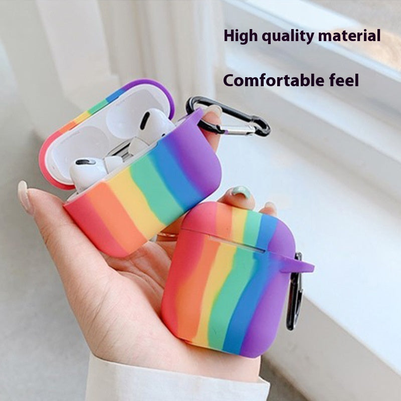 Applicable To Airpods Rainbow Wireless Bluetooth Earphone Cover