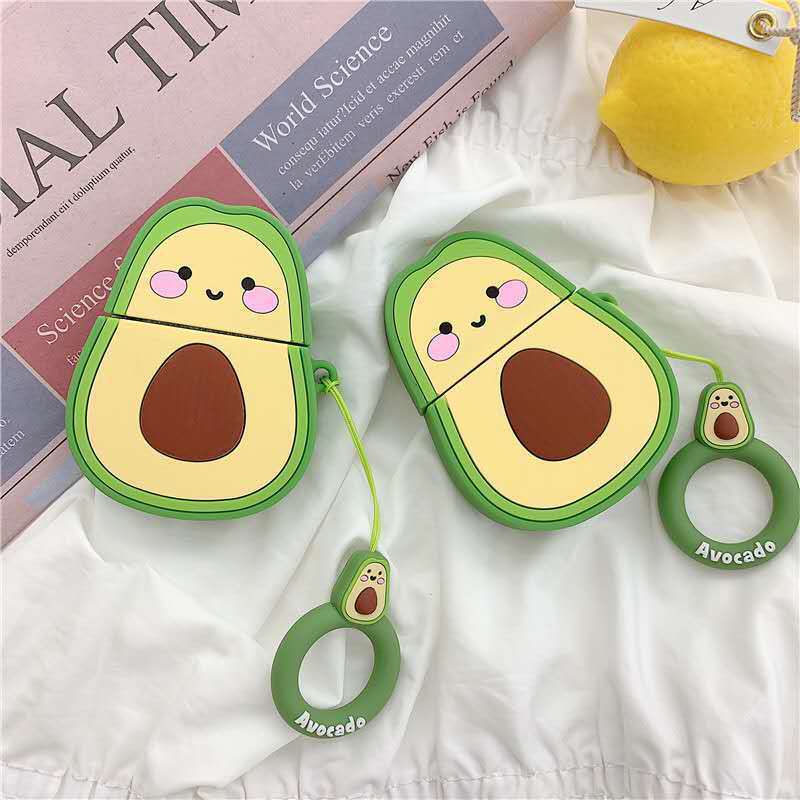 Creative Avocado Silicone Wireless Earphone Case
