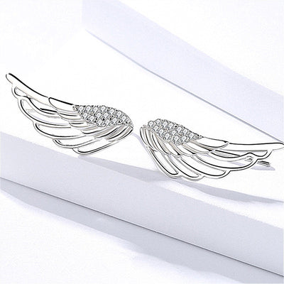 Angel wings earrings