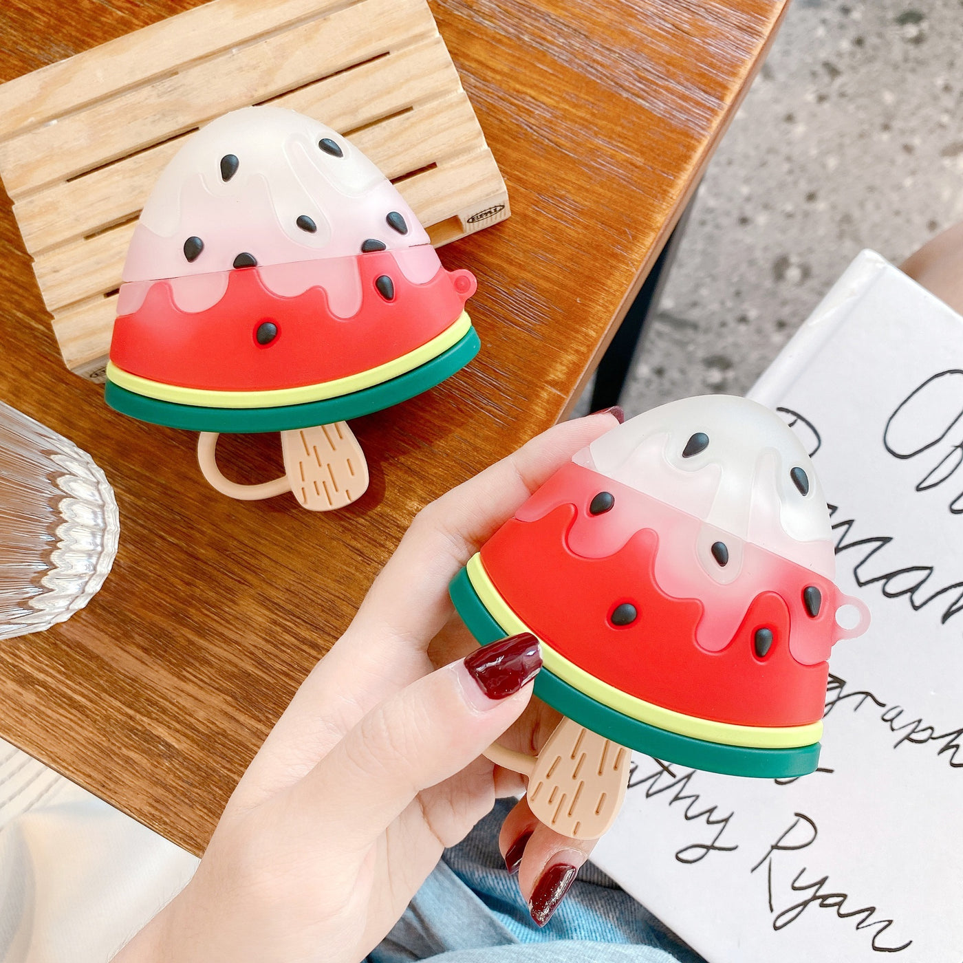 Compatible with Apple, Creative Watermelon Popsicle AirPods Earphone Cover