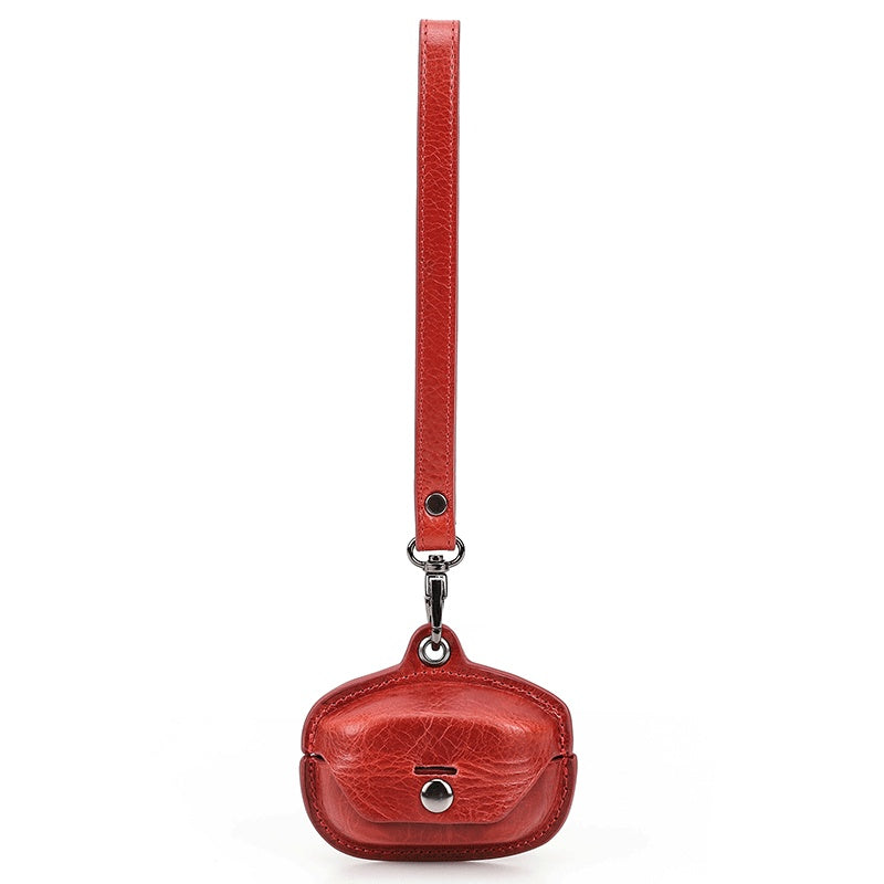 Applicable Earphone Sleeves Crazy Horse Leather Wireless Bluetooth Headset Protective Cover