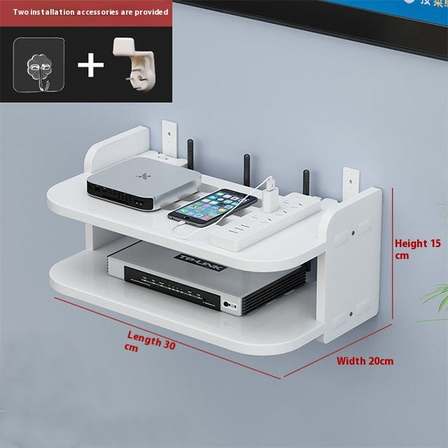 Router Storage Box Punch-free Wall-mounted Storage Rack