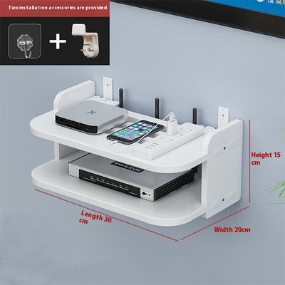 Router Storage Box Punch-free Wall-mounted Storage Rack