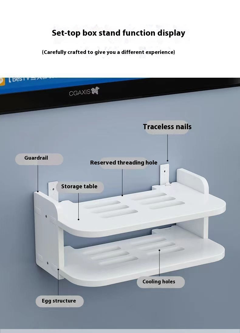 Router Storage Box Punch-free Wall-mounted Storage Rack
