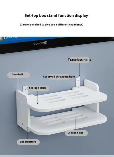 Router Storage Box Punch-free Wall-mounted Storage Rack