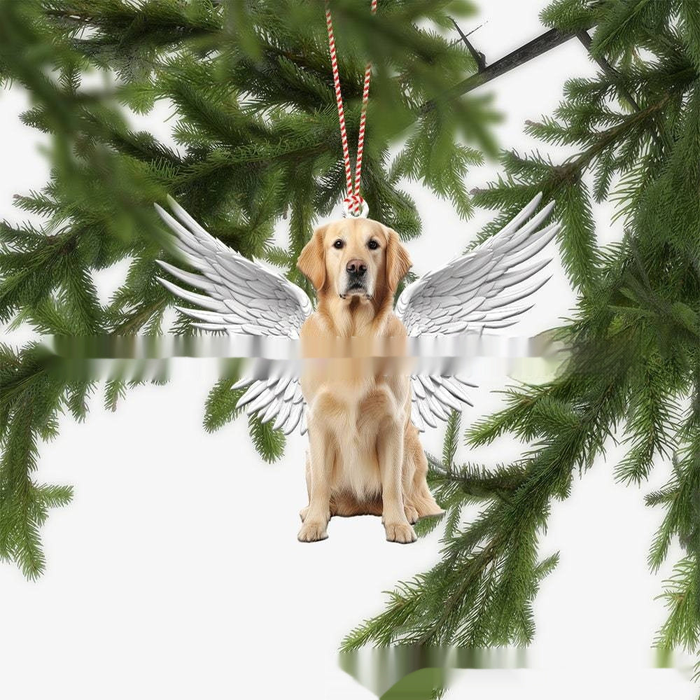 Labrador Retriever Pet Dog Wings Decorations With Angel Wings