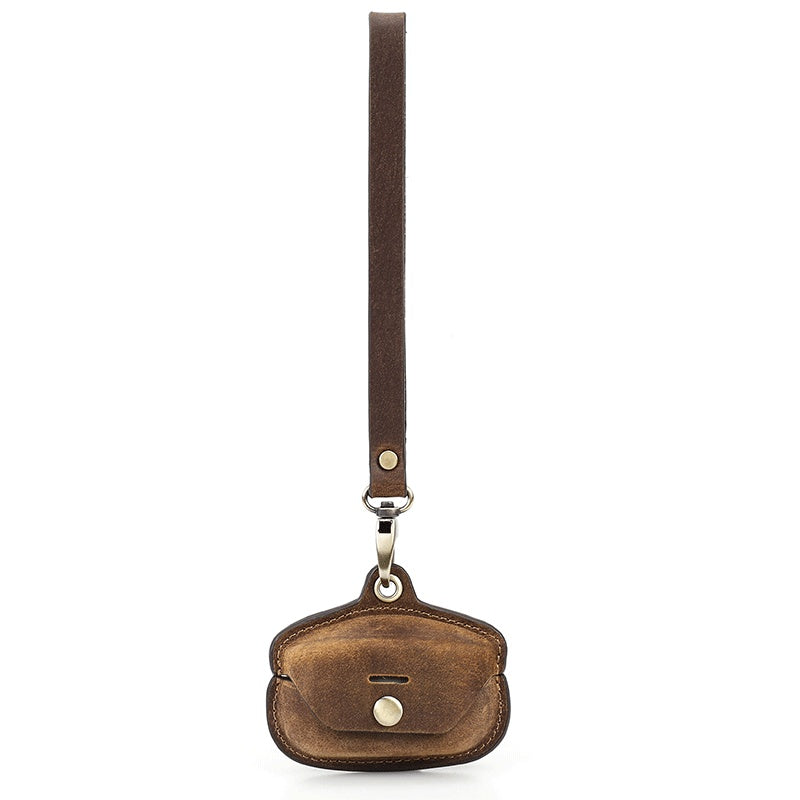 Applicable Earphone Sleeves Crazy Horse Leather Wireless Bluetooth Headset Protective Cover