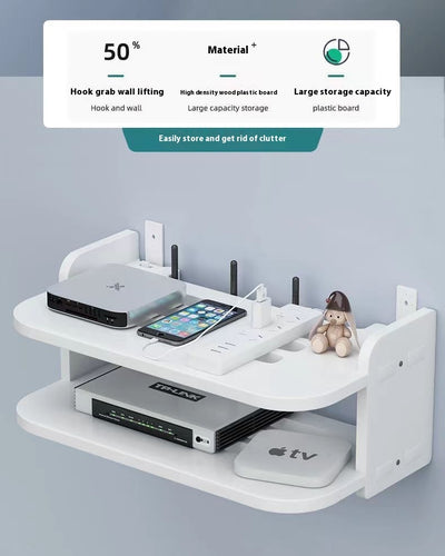 Router Storage Box Punch-free Wall-mounted Storage Rack