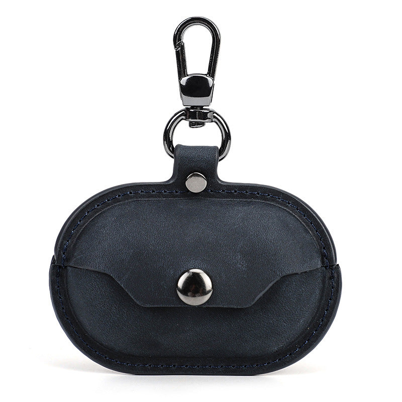 Applicable Earphone Sleeves Crazy Horse Leather Wireless Bluetooth Headset Protective Cover