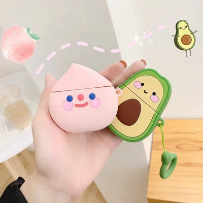 Creative Avocado Silicone Wireless Earphone Case