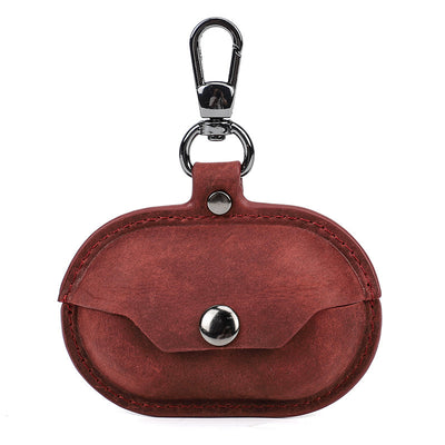 Applicable Earphone Sleeves Crazy Horse Leather Wireless Bluetooth Headset Protective Cover