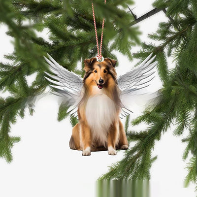 Labrador Retriever Pet Dog Wings Decorations With Angel Wings