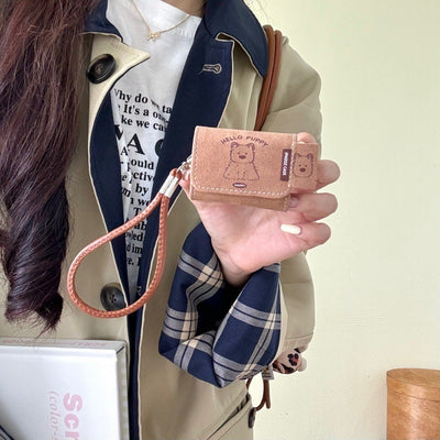 Leather Brown 23 Generation Wireless Bluetooth Headset Protective Cover