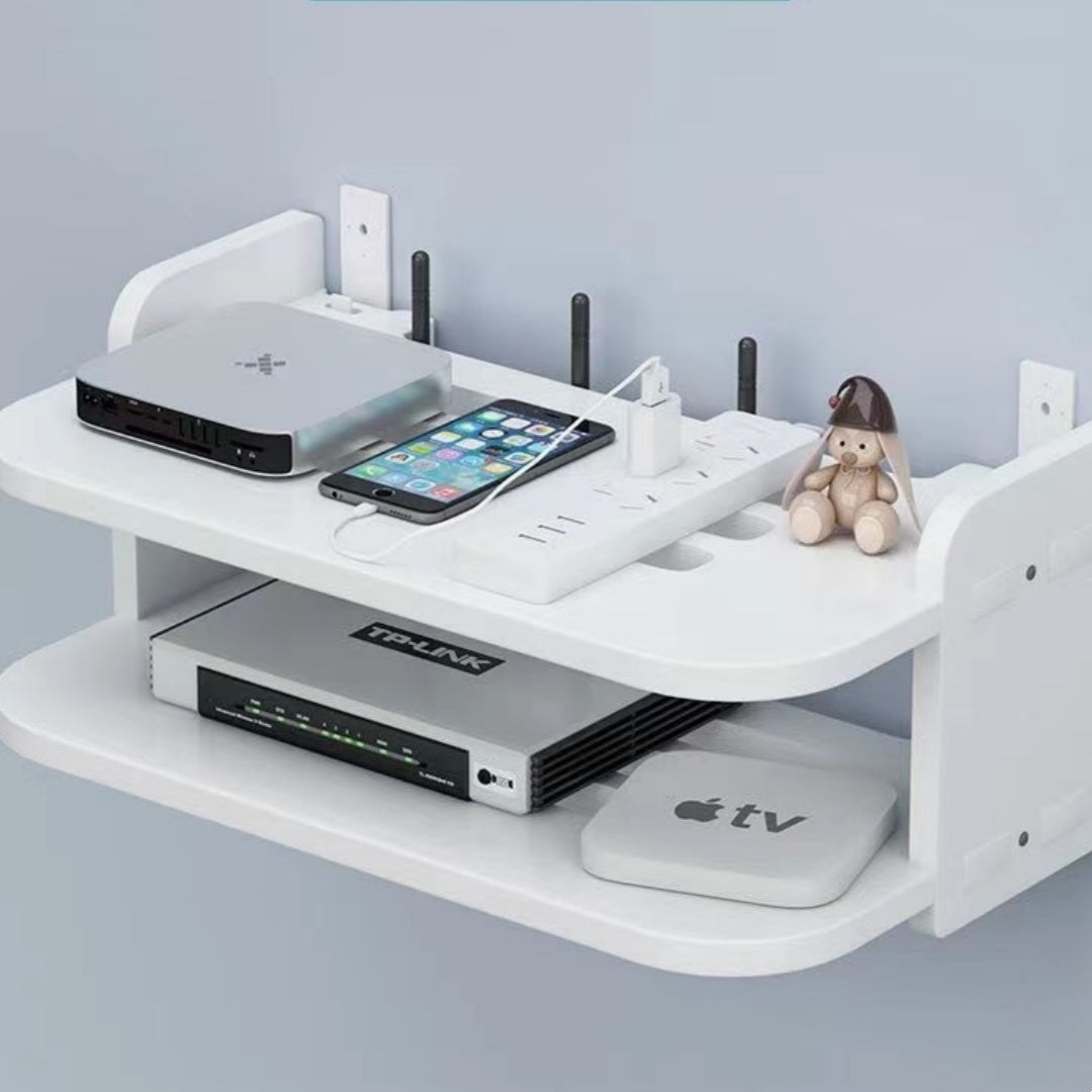 Router Storage Box Punch-free Wall-mounted Storage Rack