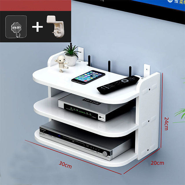 Router Storage Box Rack Punch-free Wall-mounted