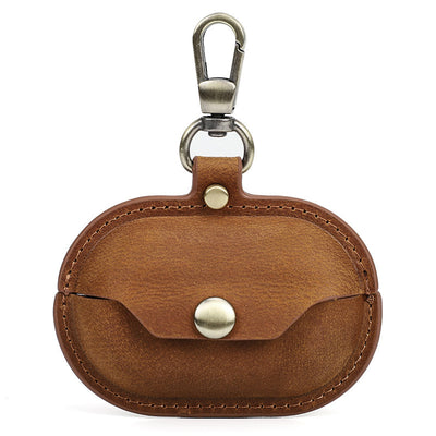 Applicable Earphone Sleeves Crazy Horse Leather Wireless Bluetooth Headset Protective Cover