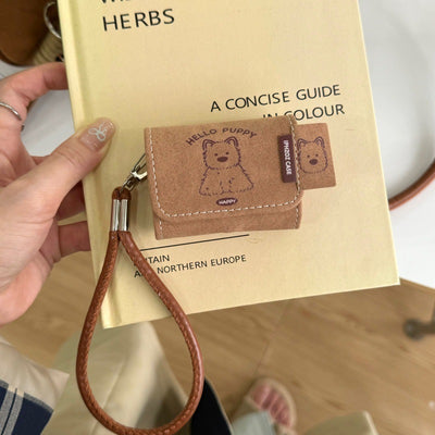 Leather Brown 23 Generation Wireless Bluetooth Headset Protective Cover